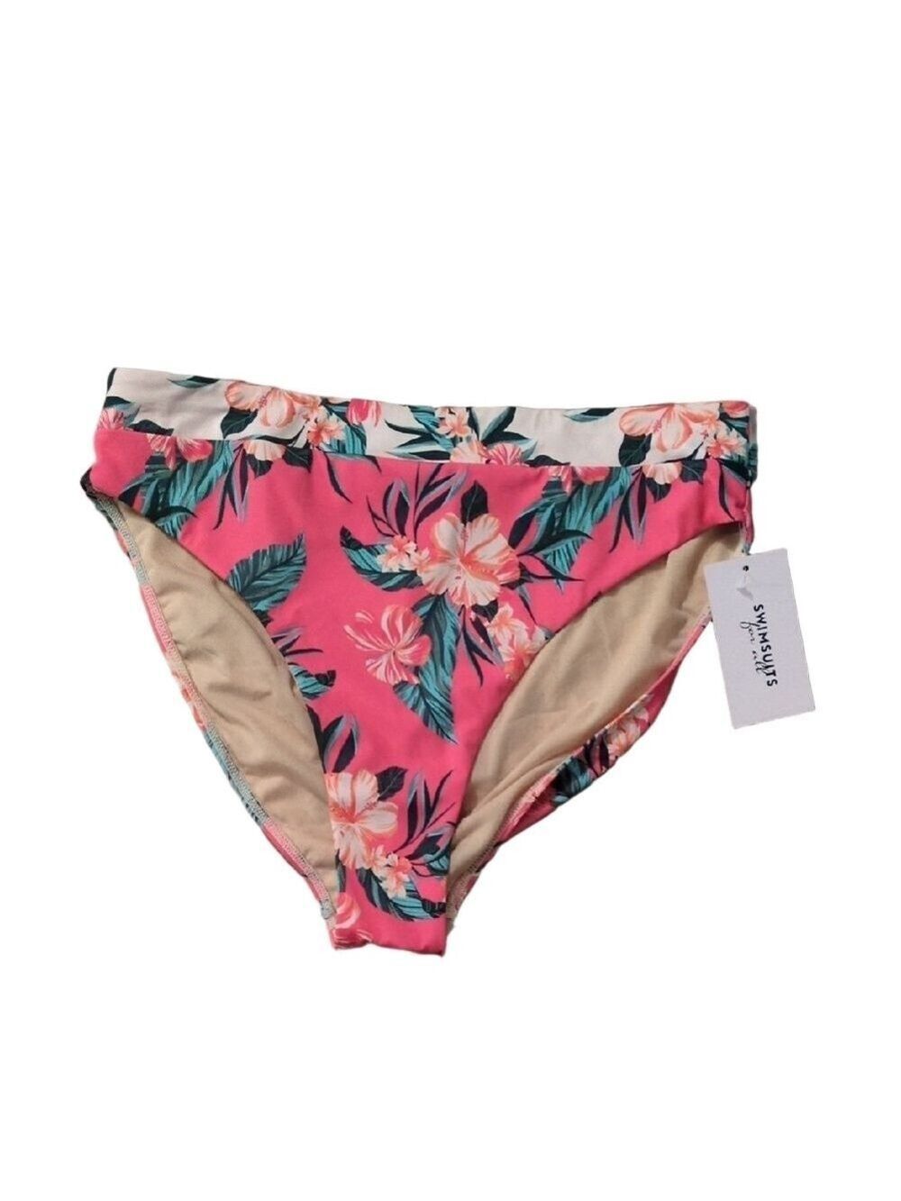 Swimsuits For All Floral Swim Bottoms Size 16